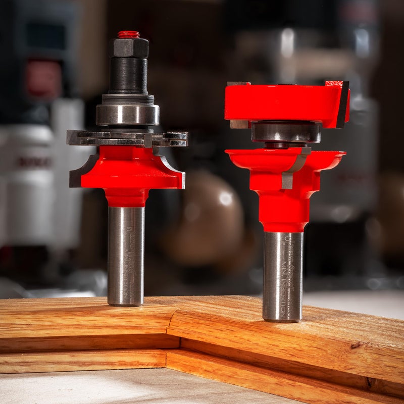 Freud Premier Adjustable Rail & Stile Bit - Round Over Bead with Tico Hi-Density Carbide for Maximum Performance - 1-11/16" Dia., 3-3/4" Length, 9/32" Radius, 1/2" Shank - 99-763 - Image 5